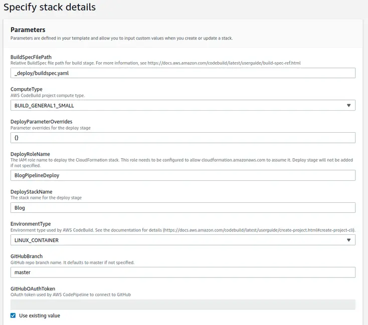 CloudFormation - Pipeline Stack