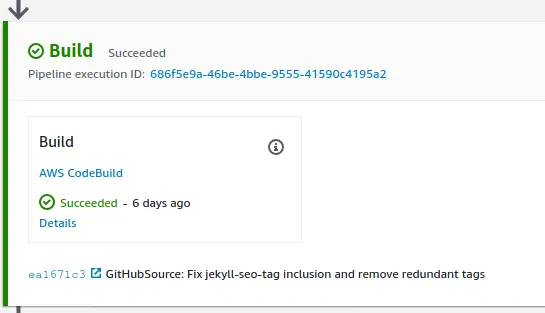 CodePipeline - Build Stage